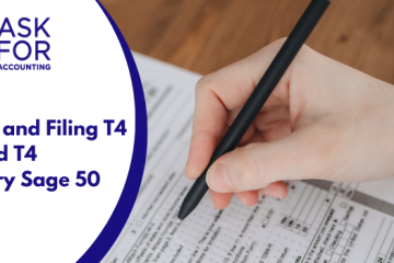 Printing and Filing T4 Slips and T4 Summary sage 50