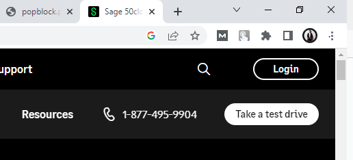 chrome settings pop-up