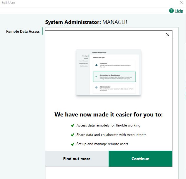 sage 50 remote data manager access remotely