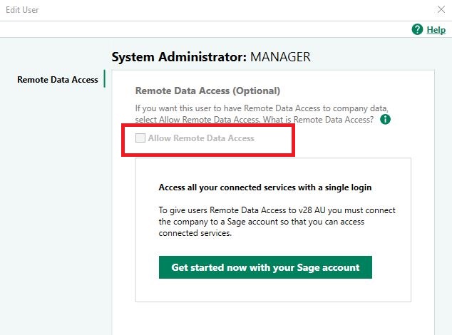 sage 50 remote data access manager