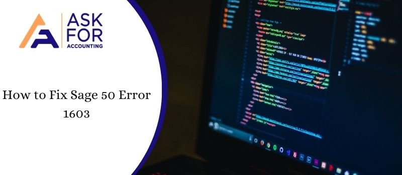 Sage 50 Error 1603