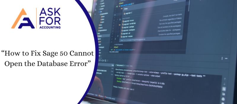 Sage 50 Cannot Open the Database Error
