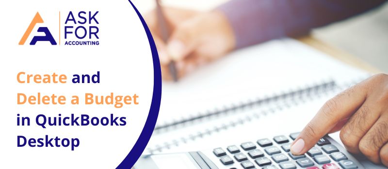 Create and Delete a Budget in QuickBooks Desktop
