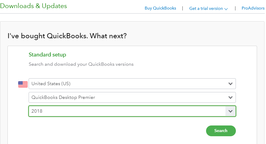 search quickbooks premier