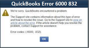 QuickBooks Error 6000 832