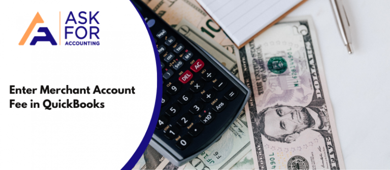 Enter Merchant Account Fee in QuickBooks