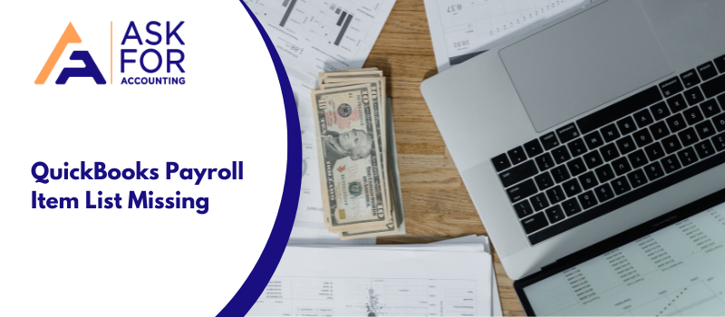 QuickBooks Payroll Item List Missing