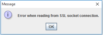 SSL Socket Connection Error in QuickBooks