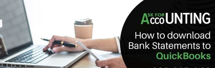 download Bank Statements to QuickBooks