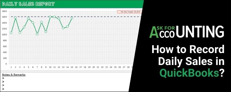 Record Daily Sales in QuickBooks