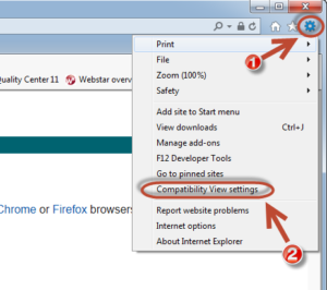Run an Internet explorer in Compatibility view