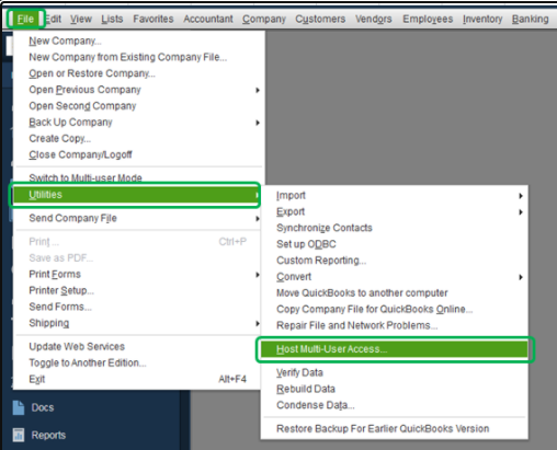 host multi-user access