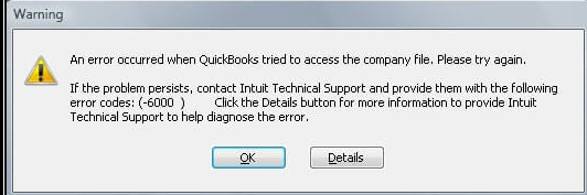 quickbooks error 6000