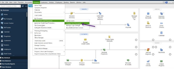 Change Password QuickBooks Desktop