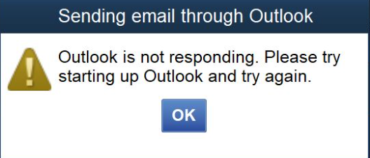 QuickBooks Outlook is Not Responding