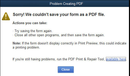 QuickBooks Print