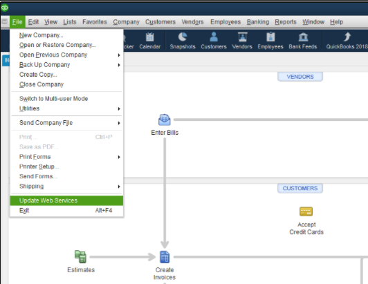 quickbooks web connector