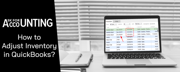 Adjust Inventory in QuickBooks