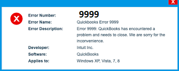 QuickBooks Error 9999