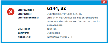 QuickBooks Error Code 6144 82