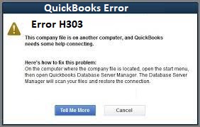 QuickBooks error code H303