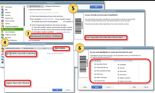 Set up Barcode Scanner in QuickBooks