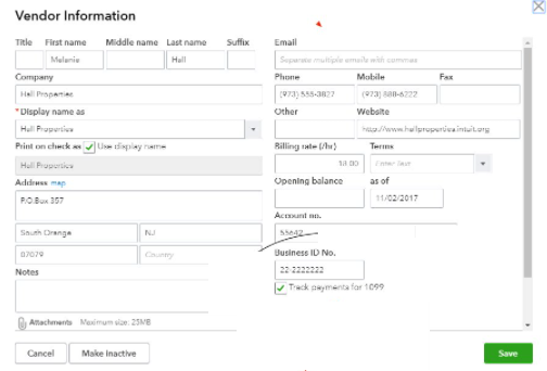 quickbooks 1099