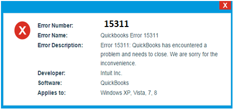 quickbooks error 15311