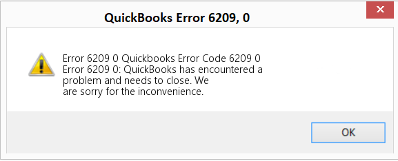 quickbooks error 6209