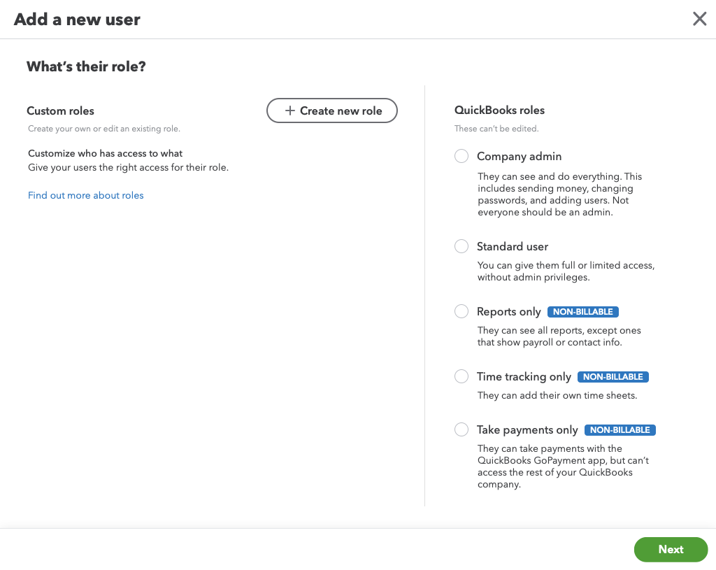 Custom User Roles