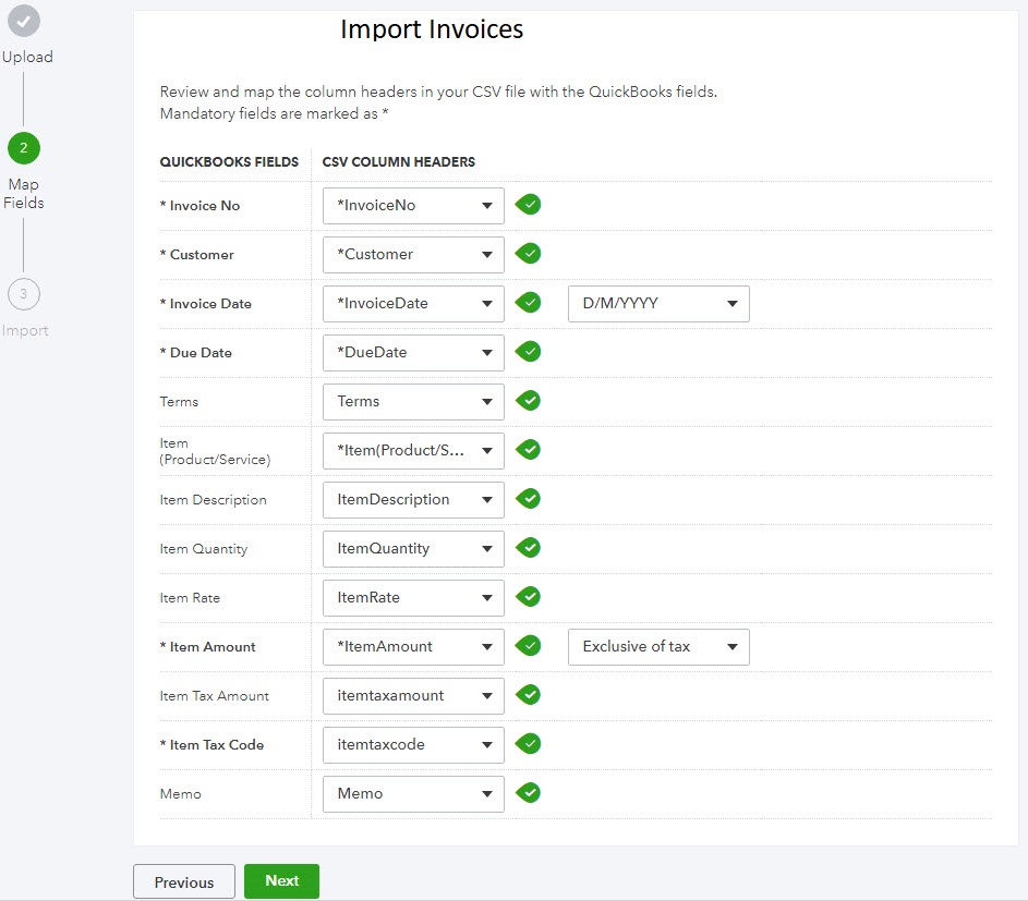 Import Invoices into QuickBooks Online 1