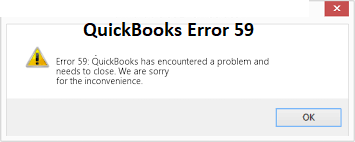 QuickBooks error code 59