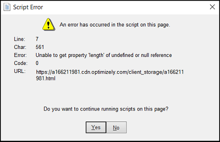 Script Error in QuickBooks