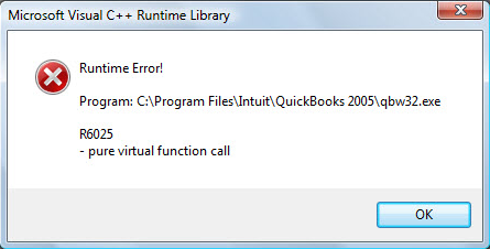 quickbooks runtime error