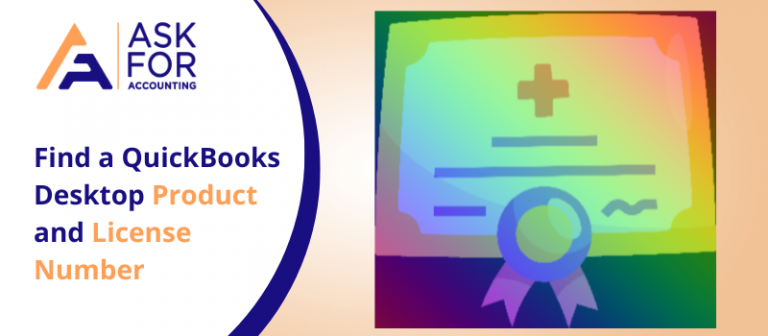 Find a QuickBooks Desktop Product and License Number