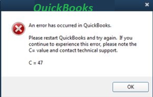 QuickBooks Error Code C47