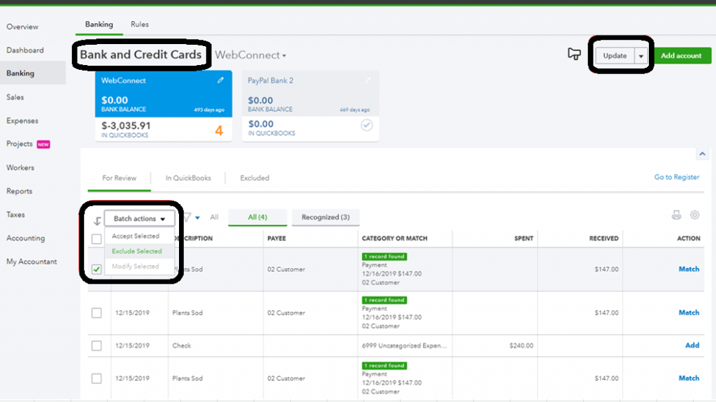 how to enter expenses in quickbooks 2010