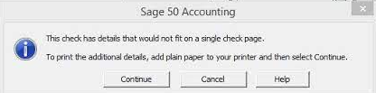 sage printer error