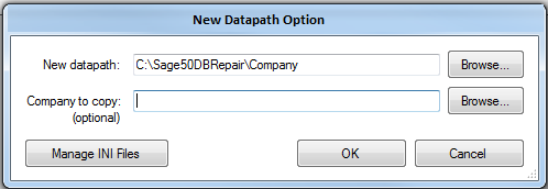 sage create new datapath option