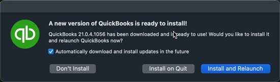 quickbooks update install